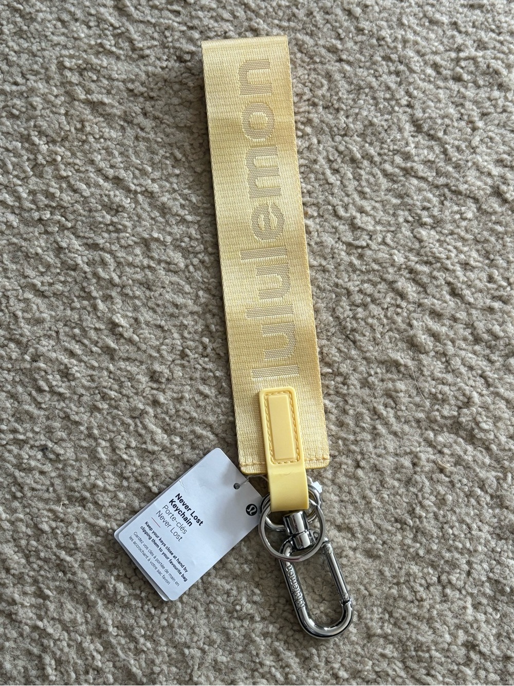 lululemon athletica Yellow Key Clip Strap